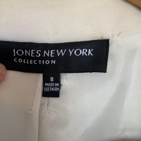 Jones New York Zip Tweed & Pleather Blazer - Picture 3 of 4
